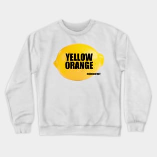 Misunderfruit Yellow Orange Crewneck Sweatshirt